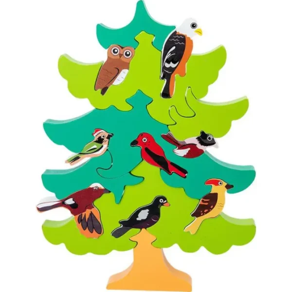 Australian / European Bird Tree Puzzle - Fine motor skills toys