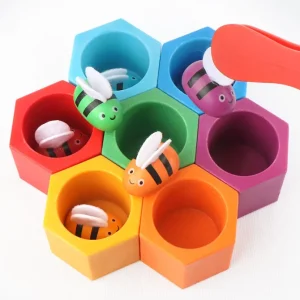 Bee Hive Color sorting Game - Montessori Educational Toys