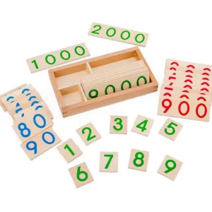 Best Montessori Wooden Number Cards 1-9000 - Mathematics toys