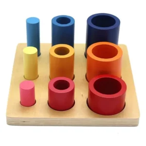 Best Wooden Montessori Three Cylindrical Ladder - Fine motor skills toys