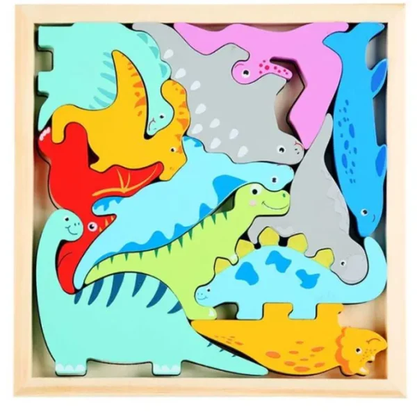 3D Puzzle Ocean Animals/ Food/Dinosaurs - Montessori Educational Toys