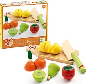 Djeco - Fruit & Vegetables to Cut- Fine motor skills toys