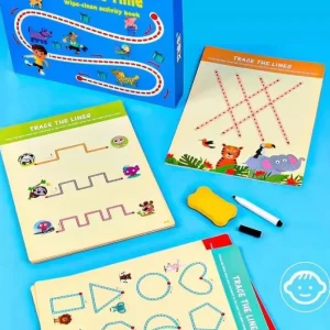 Draw & Wipe Drawing Line Set - Fine motor skills toys