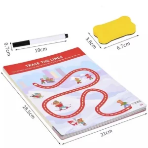 Draw & Wipe Drawing Line Set - Fine motor skills toys