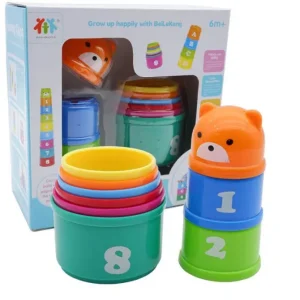 Educational Plastic Stacking Cups- Fine motor skills toys