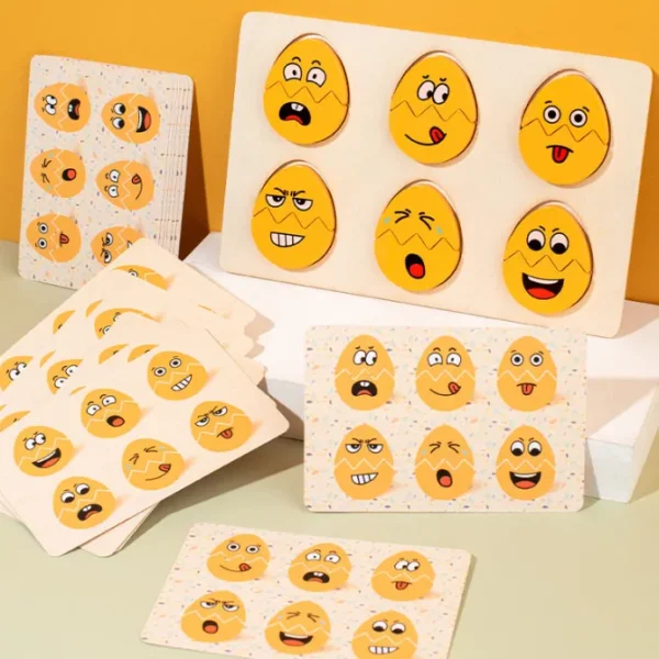 Emoji Egg Puzzle With Cards - Best Sensory Toys