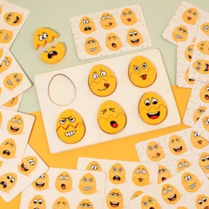 Emoji Egg Puzzle With Cards - Best Sensory Toys