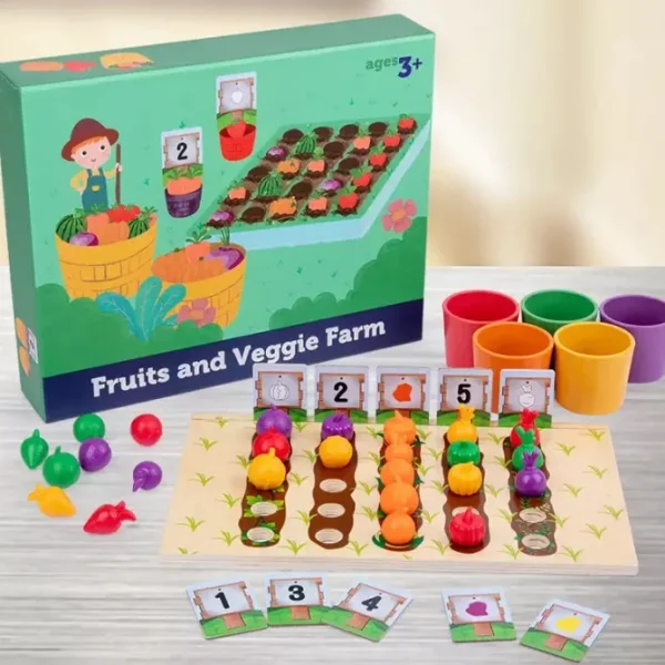 Fruit and Veggie Sorting & Counting Game- Mathematics toys