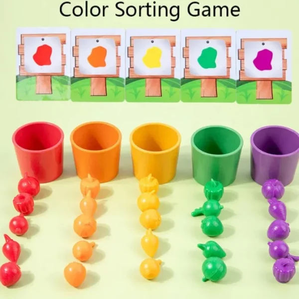 Fruit and Veggie Sorting & Counting Game- Mathematics toys