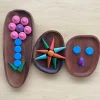 High Quality Wooden Irregular Shape Sorting Plants Set of 3 - Open Ended Wooden Toys