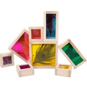 Kidpik Coloured Treasure Blocks-Mirror Fine motor skills toys