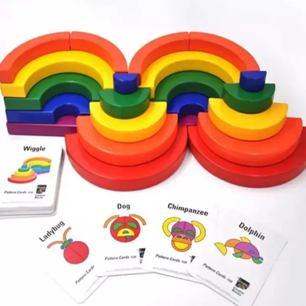 Kidpik-- TIERAMID Circleset- Open ended wooden toys