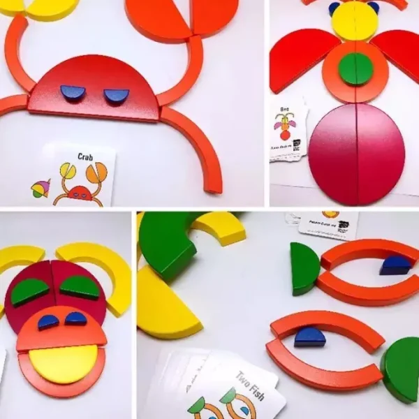 Kidpik-- TIERAMID Circleset- Open ended wooden toys