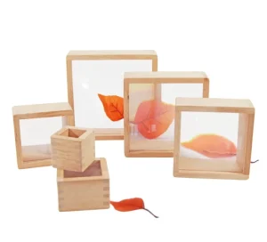 Kidpik Wooden Magnifying Blocks - Sensory toys