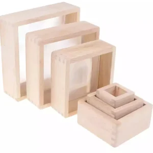 Kidpik Wooden Magnifying Blocks - Sensory toys