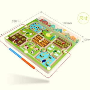 Korean Goryeo Baby Magnetic Board Farm Maze - Fine Motor Toys For Children