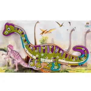 Large 3D Dinosaur Wooden Puzzle - Best alphabet learning toysoys