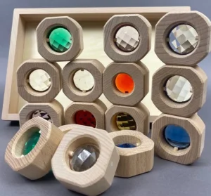 Large Gem Blocks - Set of 15 Open ended wooden toys