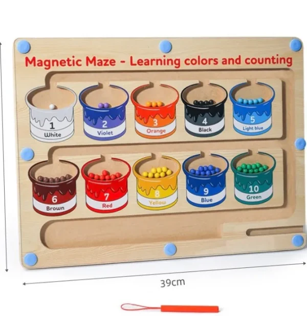 Large Magnetic Board Colour and Number Sorting Maze - The Best Fine Motor Toys