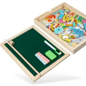 Magnetic drawing and fishing educational board - Fine motor skills toys-