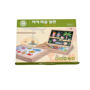 Magnetic drawing and fishing educational board - Fine motor skills toys-