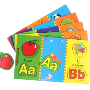 Matching of Magnetic Wooden Books - Alphabet Learning Toys