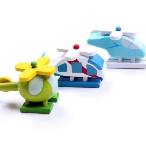 12 mini Wooden Airplanes - Best Open Ended Wooden Toys