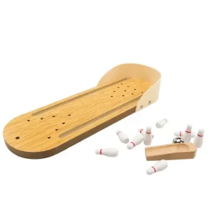 Mini Wooden Bowling Game-Fine motor skills toys