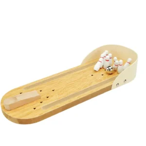 Mini Wooden Bowling Game-Fine motor skills toys