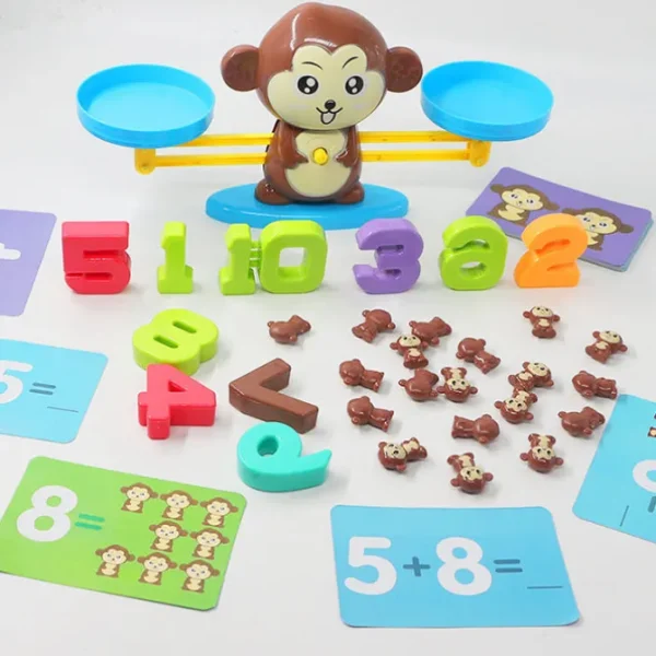 Monkey Math Balance Game-Best montessori toys