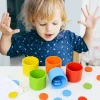 Montessori Color Classification Matching Cups - Best montessori toys