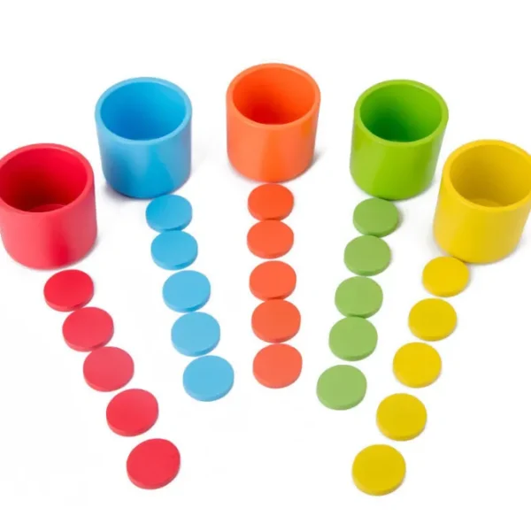 Montessori Color Classification Matching Cups - Best montessori toys