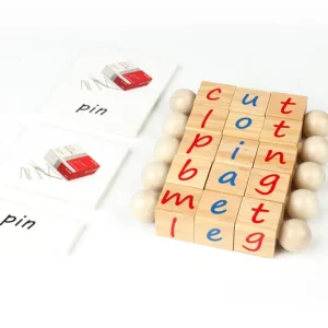 Montessori CVC words Reading Block and Cards Set - Montessori Educational Toys