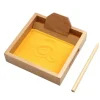 Montessori Letter Formation Sand Tray with Wooden Pen - Best Montessori Toys