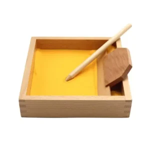 Montessori Letter Formation Sand Tray with Wooden Pen - Best Montessori Toys