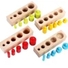 Montessori Sensorial Material Knobbed Cylinder -Best Montessori Toys