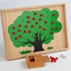 Montessori Wooden Apple Counting Game - Mathematics Educational Toys