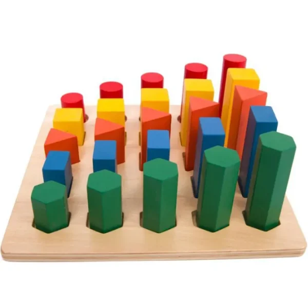 Montessori Wooden Geometric Sorting Game - Mathematical Play Toys