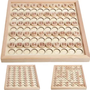 Montessori Wooden Hundred Board - Montessori Educational Toys