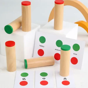 Montessori Wooden Sound Cylinders Sound Set - Open Ended Learning Toys