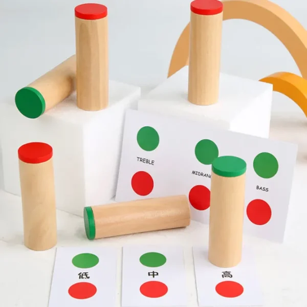 Montessori Wooden Sound Cylinders Sound Set - Open Ended Learning Toys