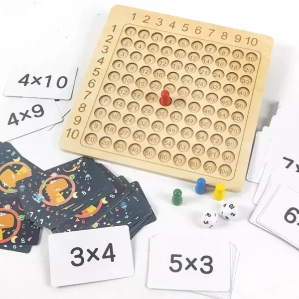 Multiplication Math Board Game - Mathematics Toys