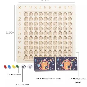 Multiplication Math Board Game - Mathematics Toys