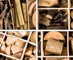 Nature Creative Wood with Wooden Tray - Open ended play toys