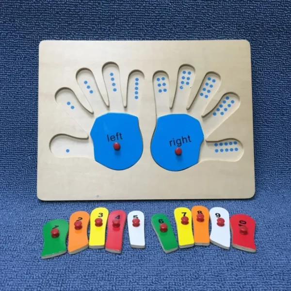 Number Hands Puzzle- Fine motor skills toys