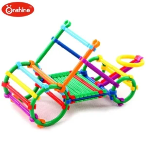 Onshine Geometry Plug Puzzle Building Blocks 800PCS - Open ended wooden toys