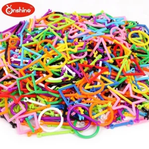 Onshine Geometry Plug Puzzle Building Blocks 800PCS - Open ended wooden toys