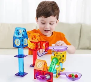 Onshine Magnetic Tiles Marble Run- Open ended wooden toys