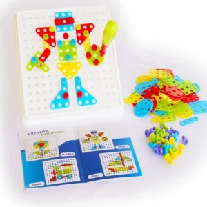 310PCS Creative Mosaic Electronic Kit with Electronic Drill- Fine motor skills toys