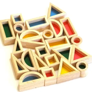 24PCS Rainbow Blocks - Sensory Toys